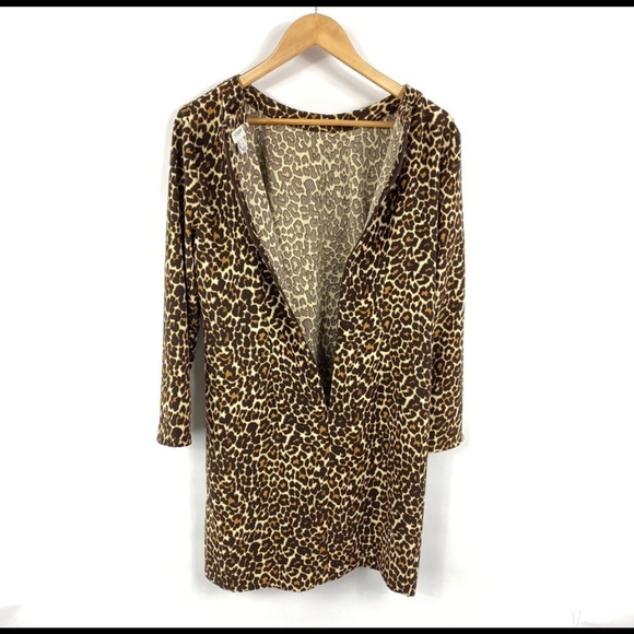 J Crew Crepe Shift Dress Leopard Print - Picture 4 of 6